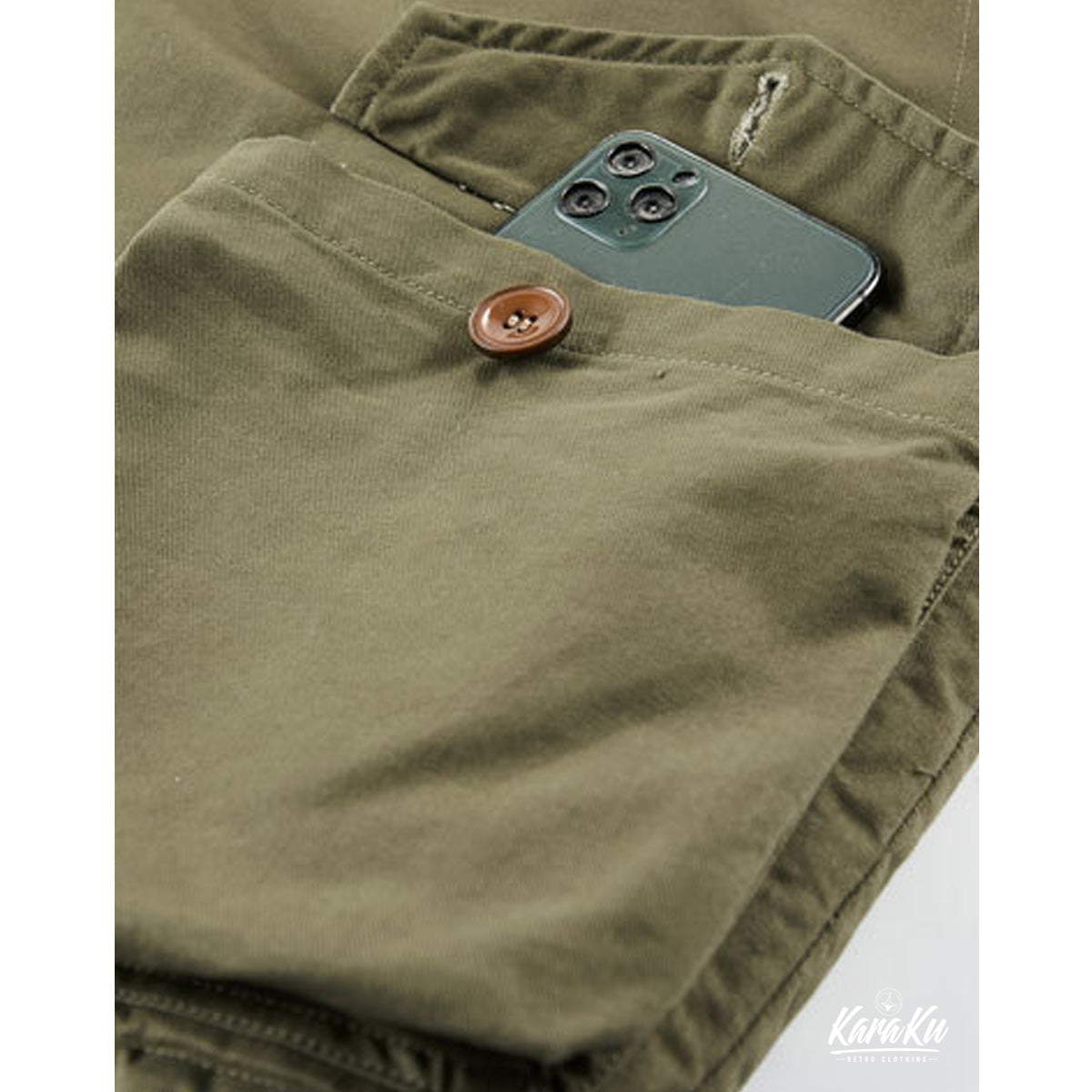 Button Fleece Lined Stand Collar Vest