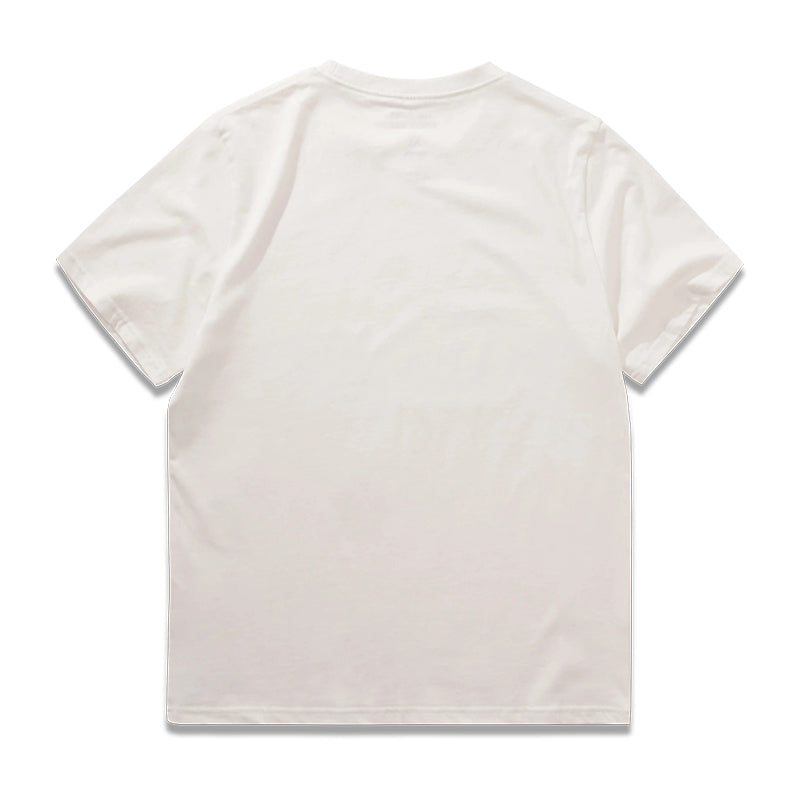 Cat Pocket Ukiyo-e Print Cotton T-Shirt