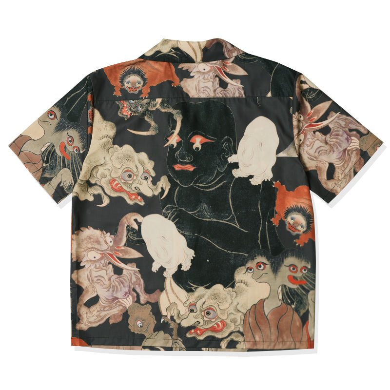 Edo Period Illustrated Guide To Monsters Ukiyo-E Aloha Shirt