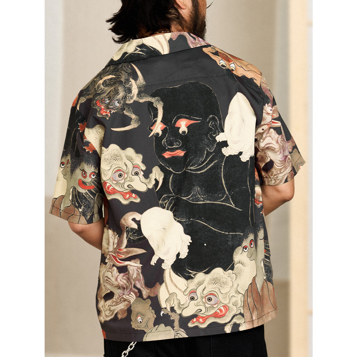 Edo Period Illustrated Guide To Monsters Ukiyo-E Aloha Shirt