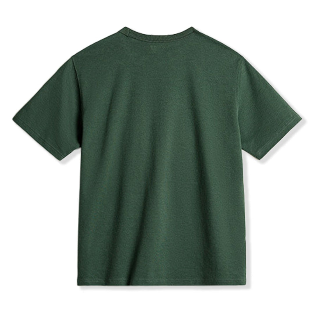 Surfer Print Chevron Gusset Embroidery Short Sleeve Tee