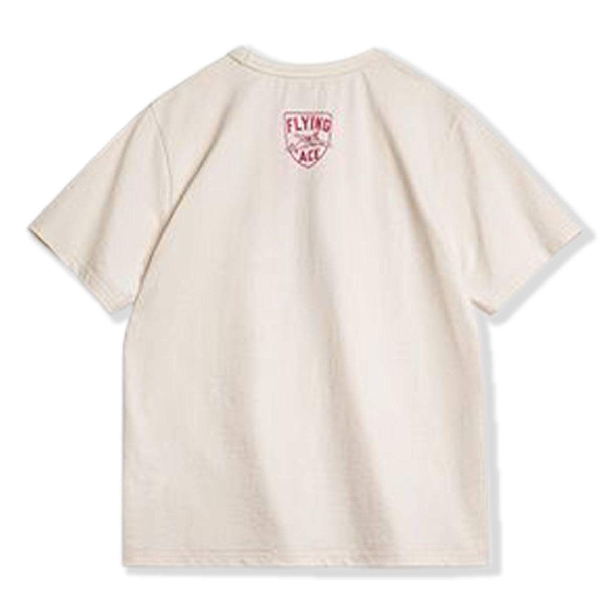 Ace Flying Tiger American Casual Print & Embroidery V-Neck Short Sleeve Tee