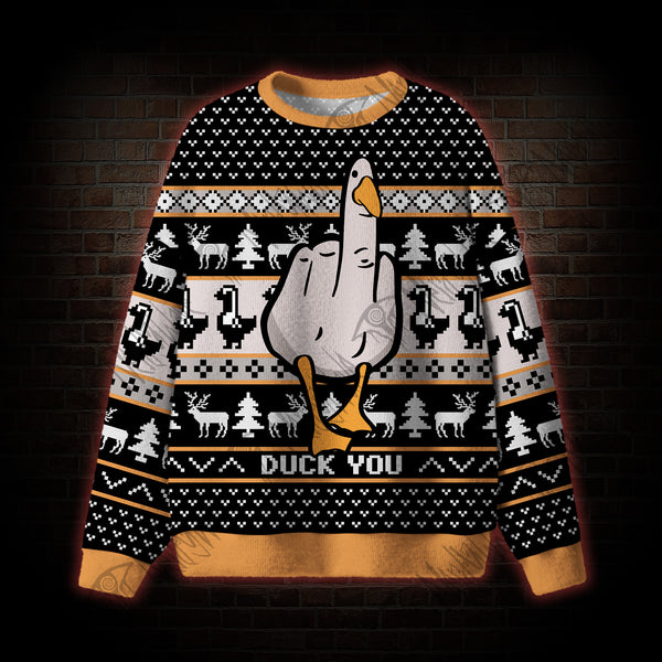 Duck Christmas Ugly Sweatshirts