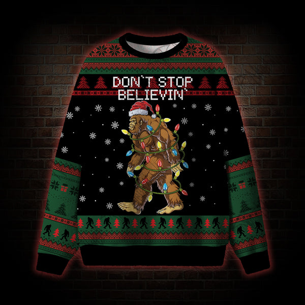 Don't Stop Believin Ugly Sweatshirts