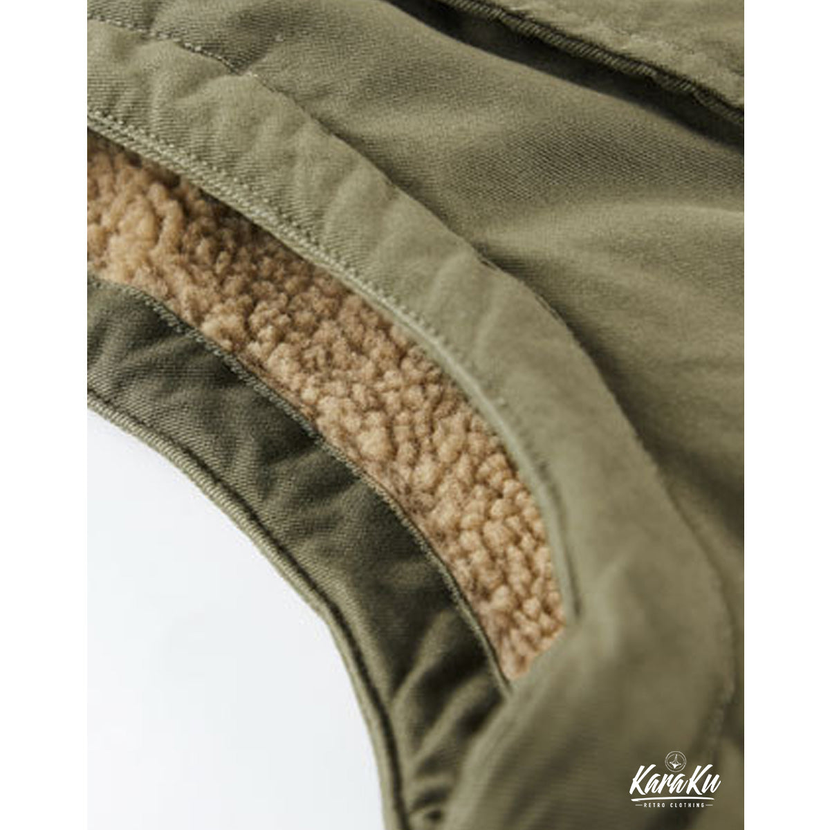 Button Fleece Lined Stand Collar Vest