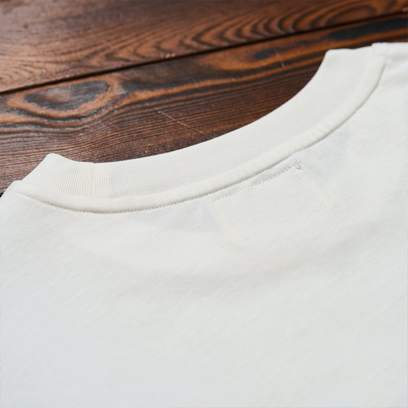 Cat Pocket Ukiyo-e Print Cotton T-Shirt