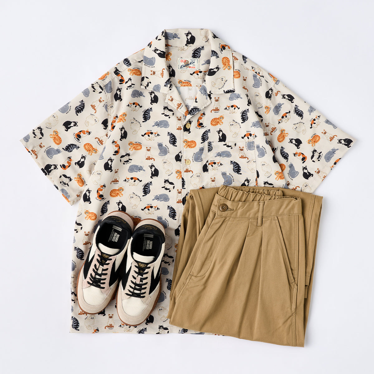 Cat Encyclopedia Print Hawaiian Shirt