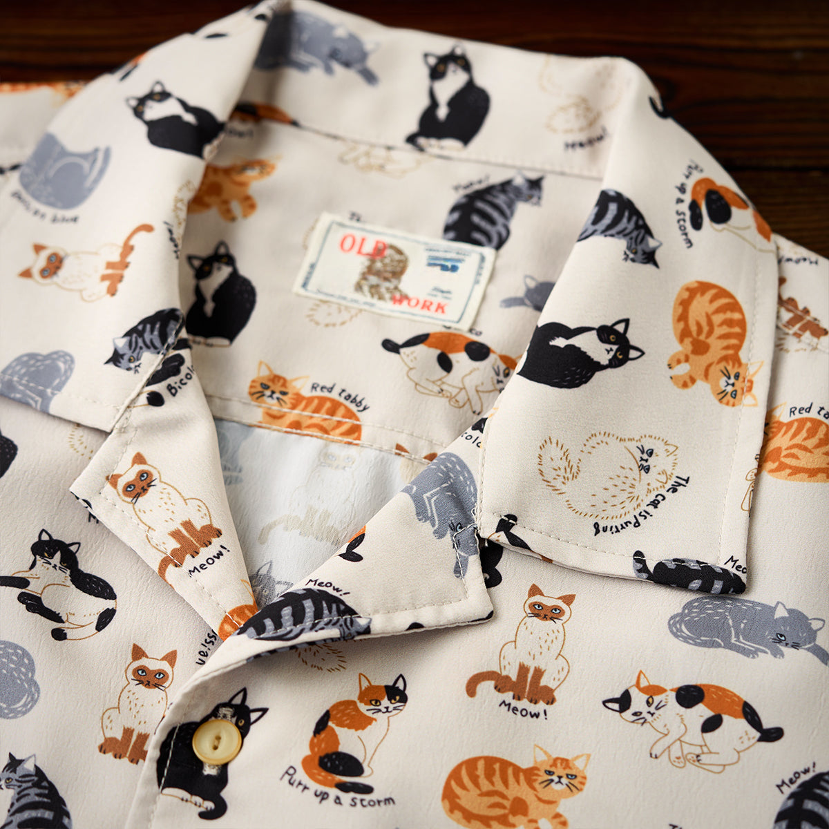 Cat Encyclopedia Print Hawaiian Shirt
