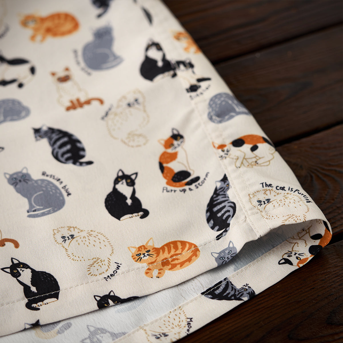 Cat Encyclopedia Print Hawaiian Shirt