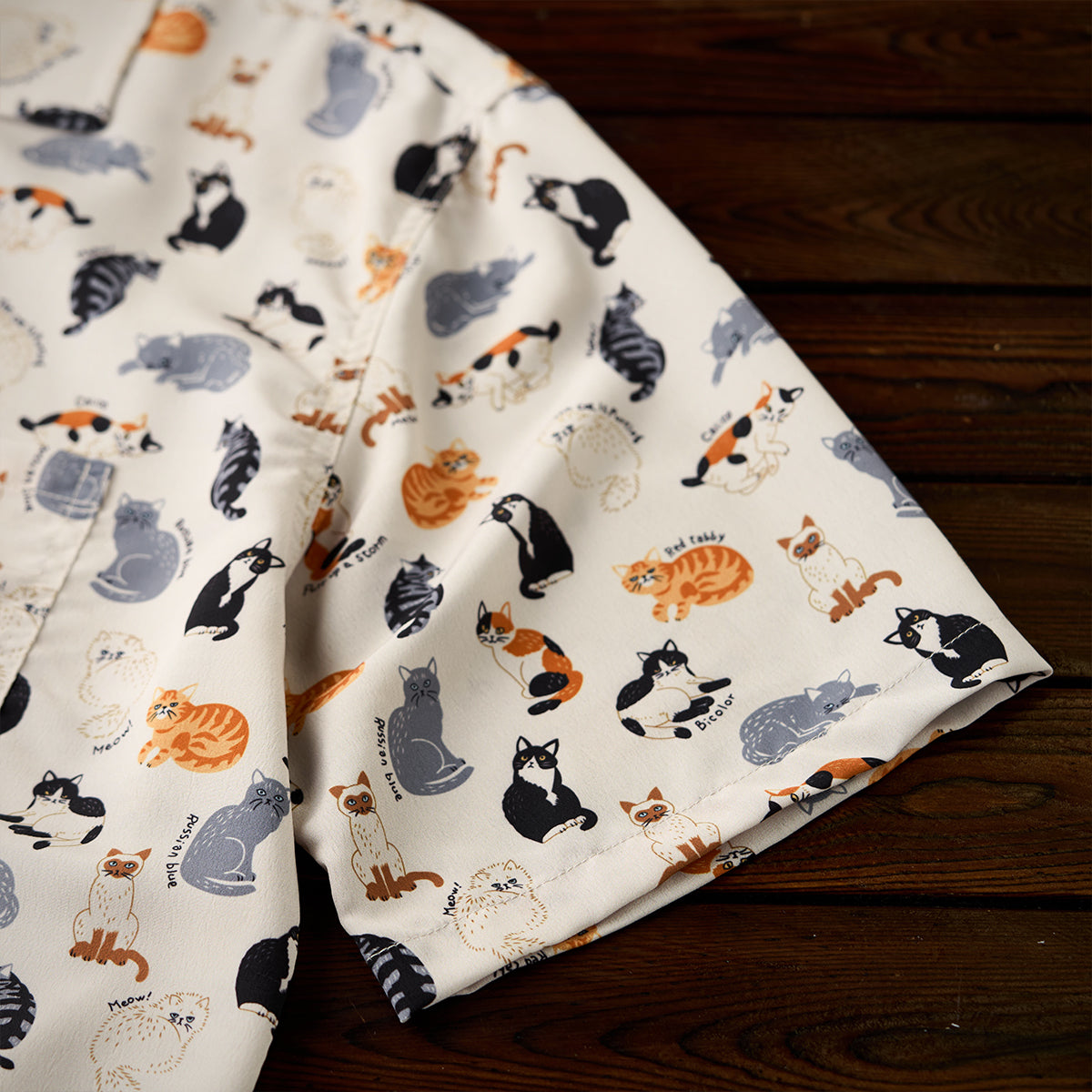Cat Encyclopedia Print Hawaiian Shirt