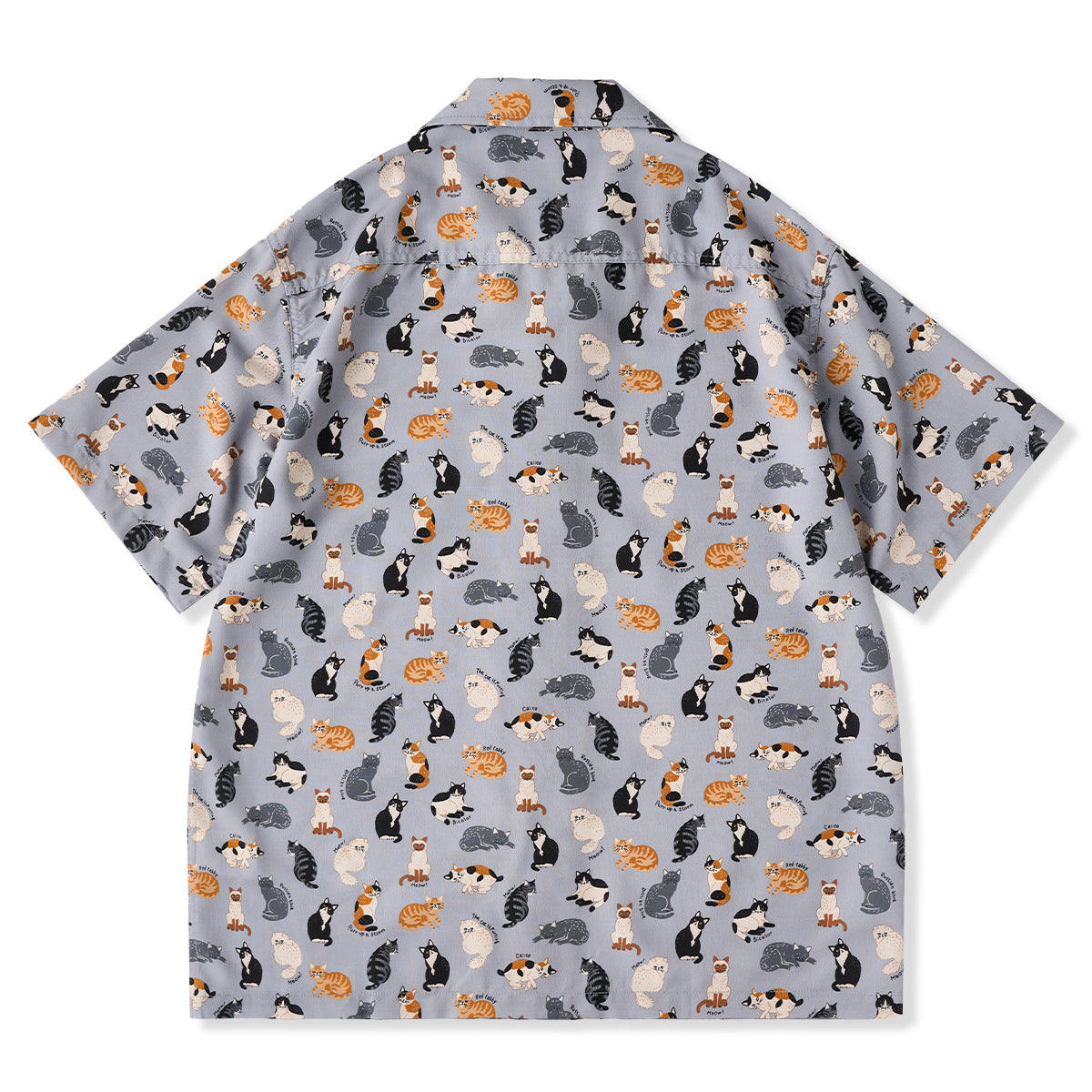 Cat Encyclopedia Hawaiian Print Shirt