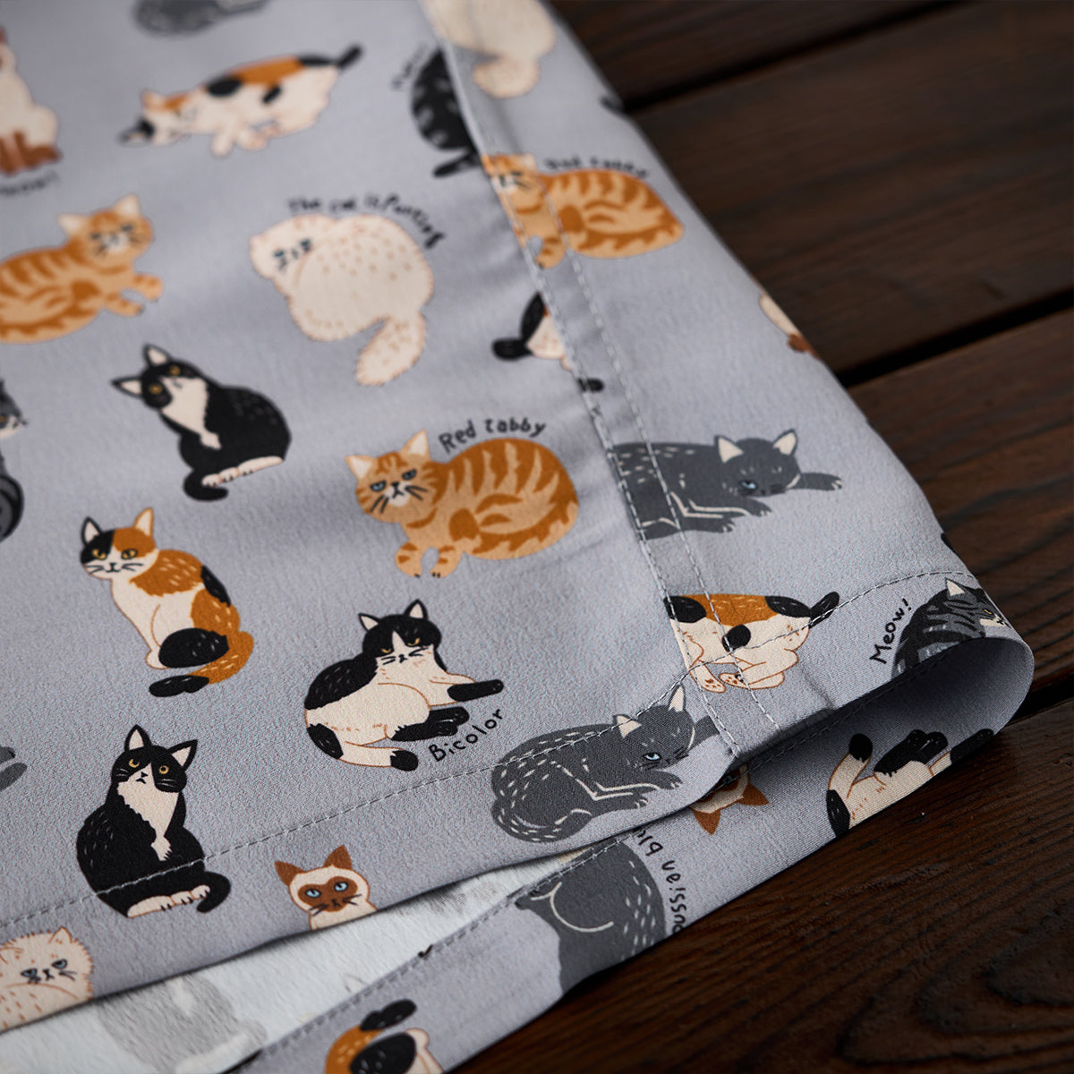 Cat Encyclopedia Hawaiian Print Shirt