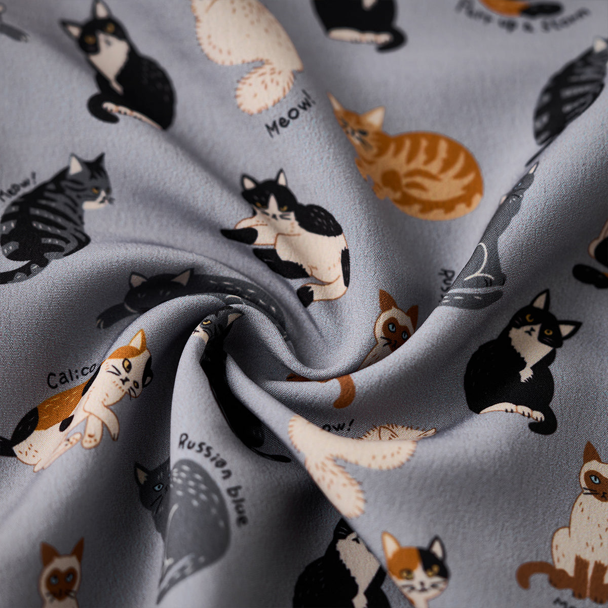 Cat Encyclopedia Hawaiian Print Shirt