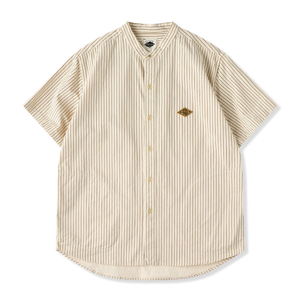 Baseball Striped Short Sleeve Shirt