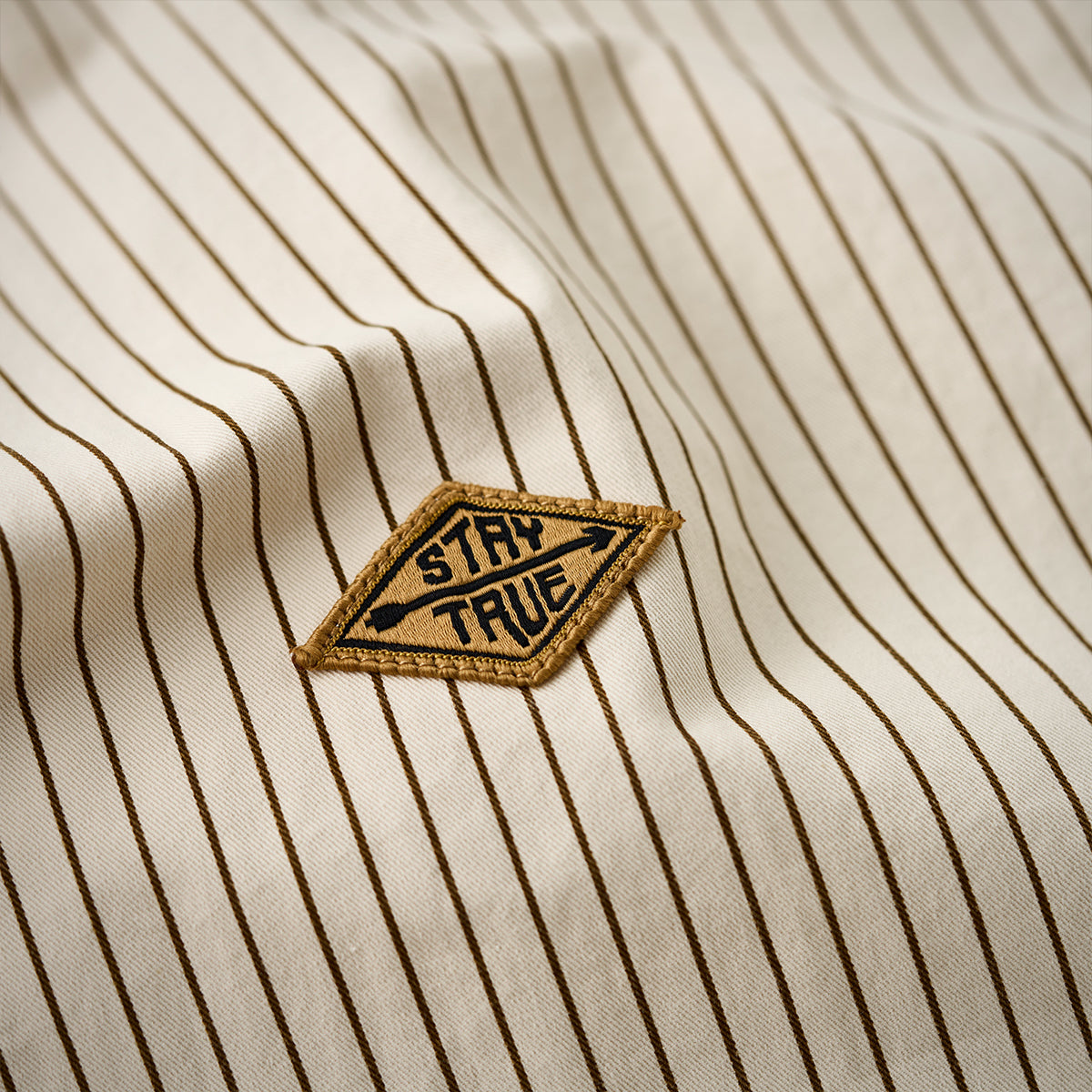 Baseball Striped Short Sleeve Shirt