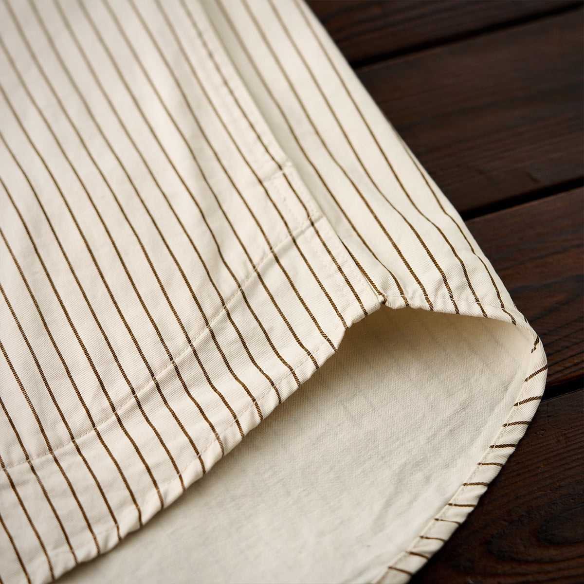 Baseball Striped Short Sleeve Shirt
