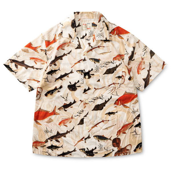 Ukiyo-E Fishes Style Aloha Shirt