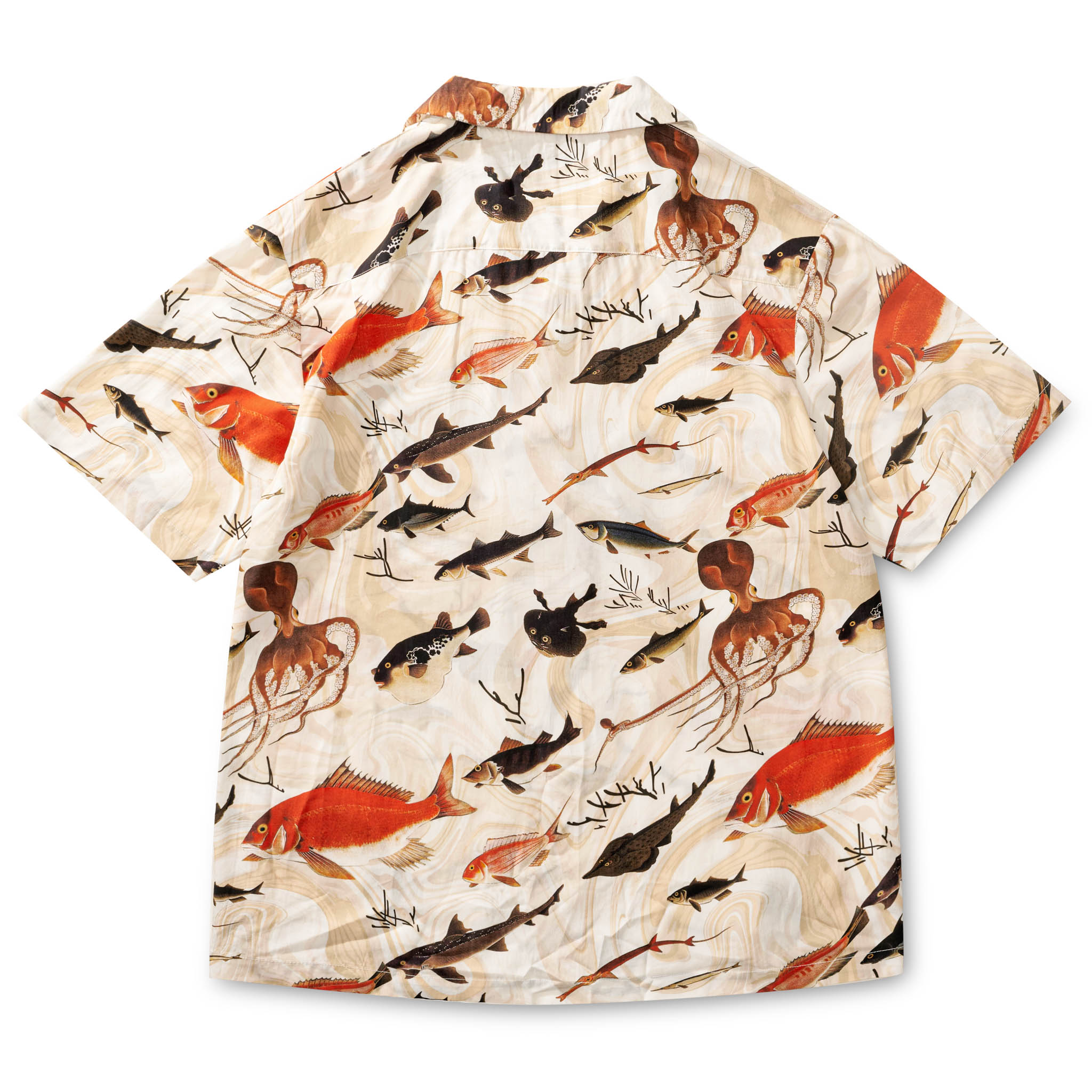 Ukiyo-E Fishes Style Aloha Shirt