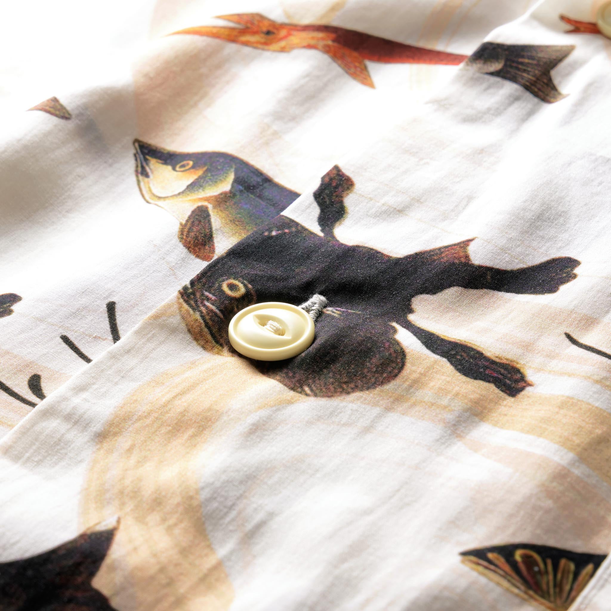 Ukiyo-E Fishes Style Aloha Shirt