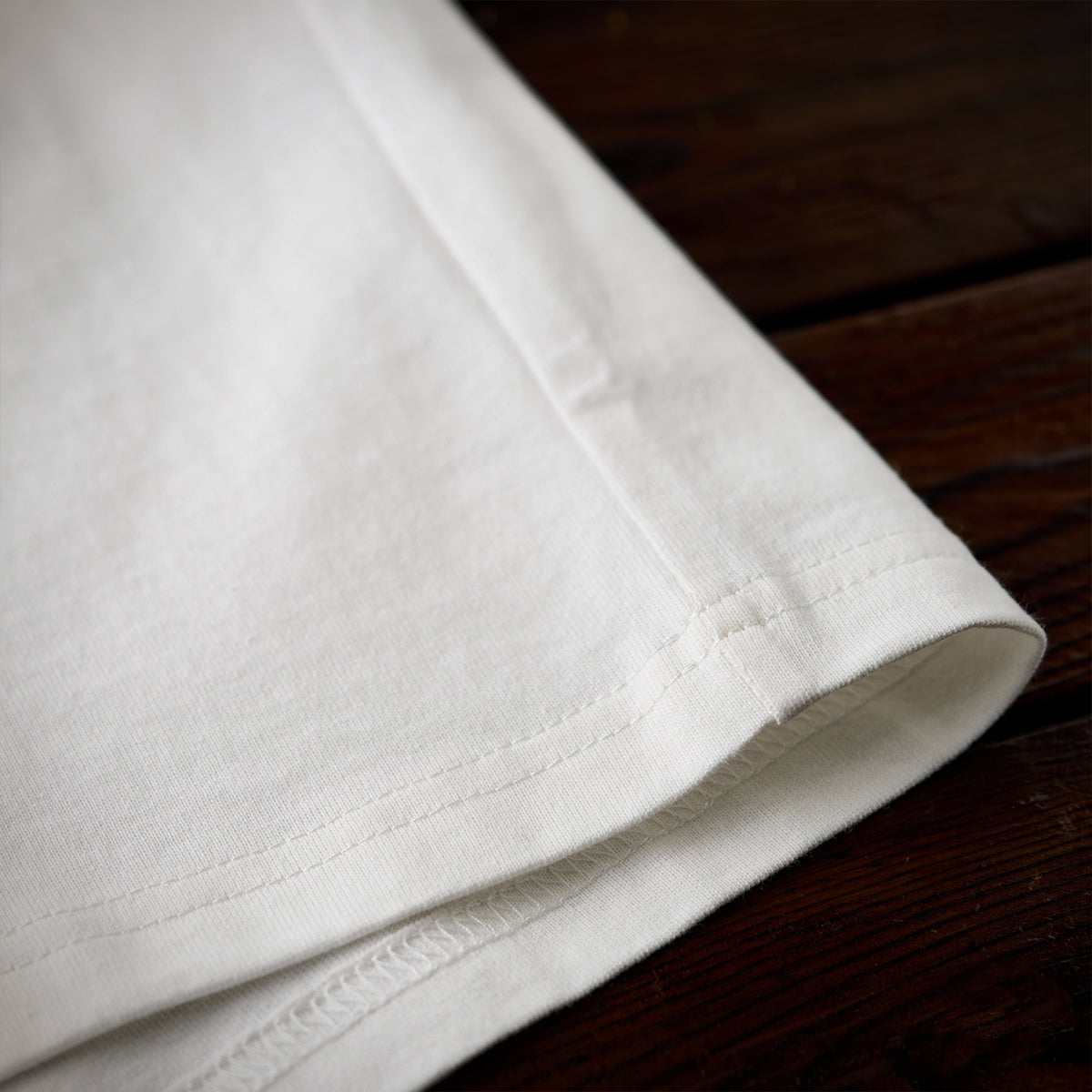 Tigers Biting Their Tail Sleeve Embroidery Cotton Tee