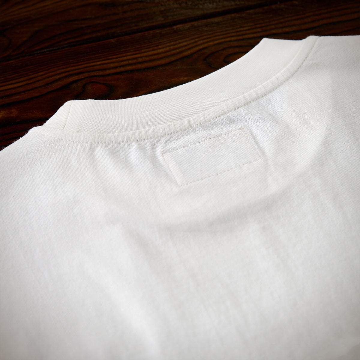 Tigers Biting Their Tail Sleeve Embroidery Cotton Tee