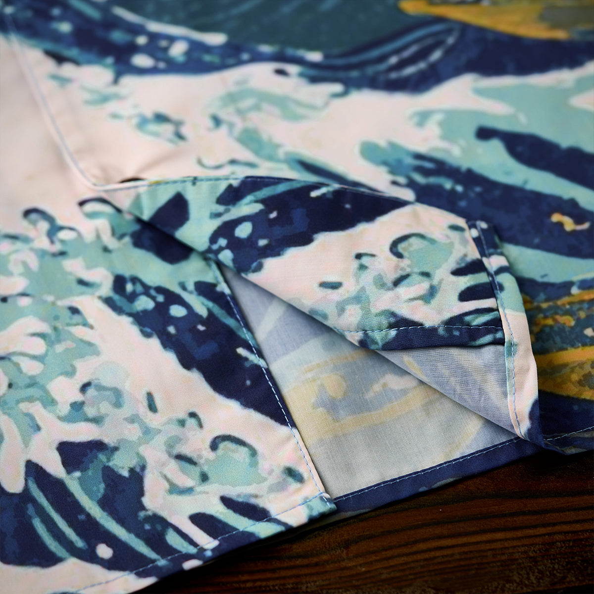 Aloha Shirt With The Dreams Of Van Gogh And Hokusai Print