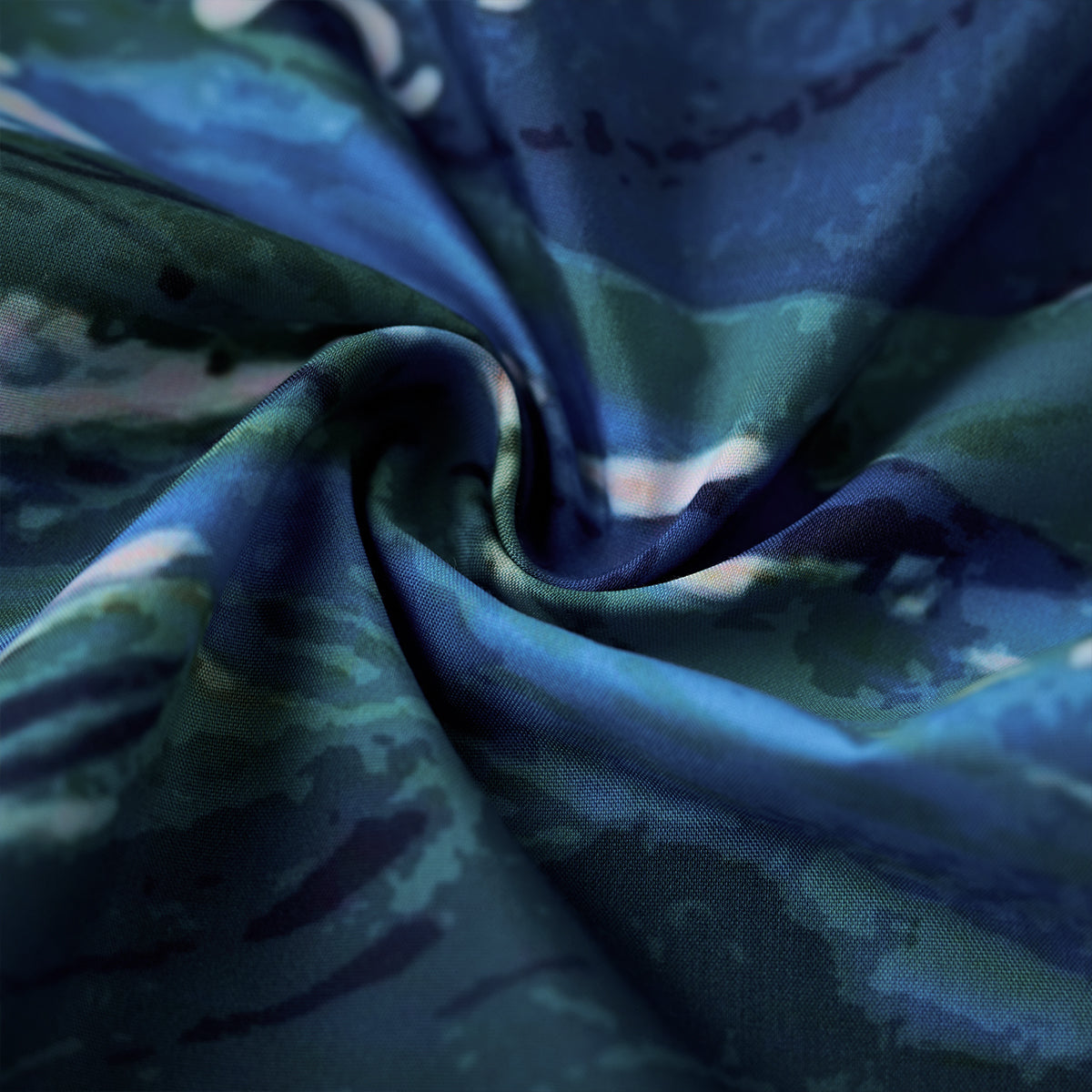 Aloha Shirt With The Dreams Of Van Gogh And Hokusai Print