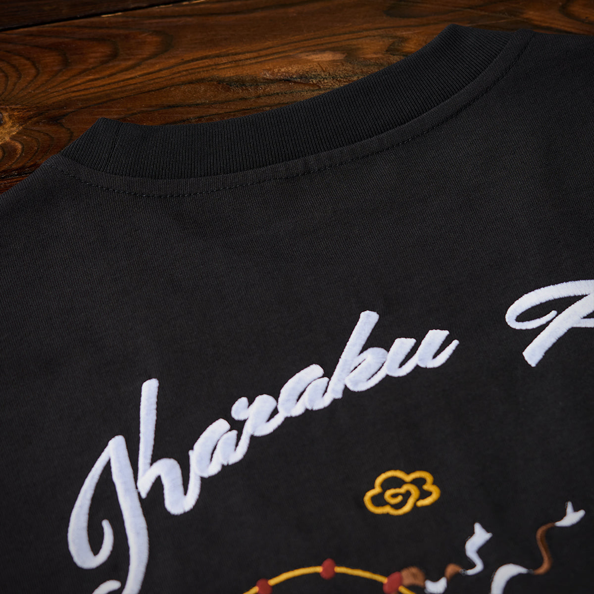 Tawaraya Sotatsu Wind God And Thunder God Embroidered Heavyweight Tee