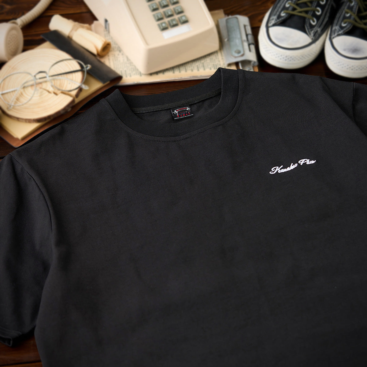 Tawaraya Sotatsu Wind God And Thunder God Embroidered Heavyweight Tee