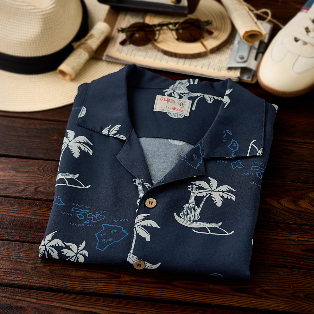 Blue Hawaii Aloha Shirt