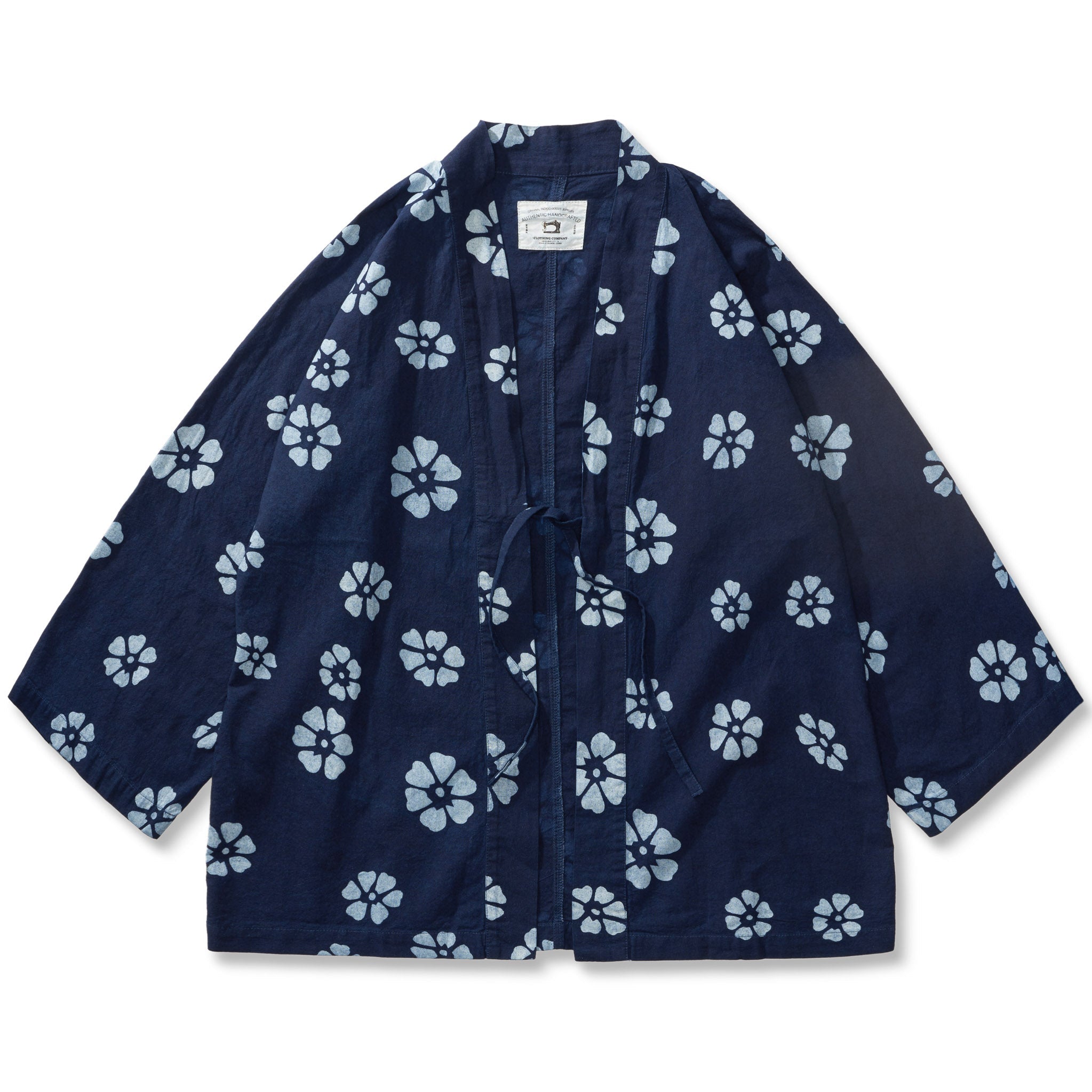 Vintage White Plum Print Cardigan