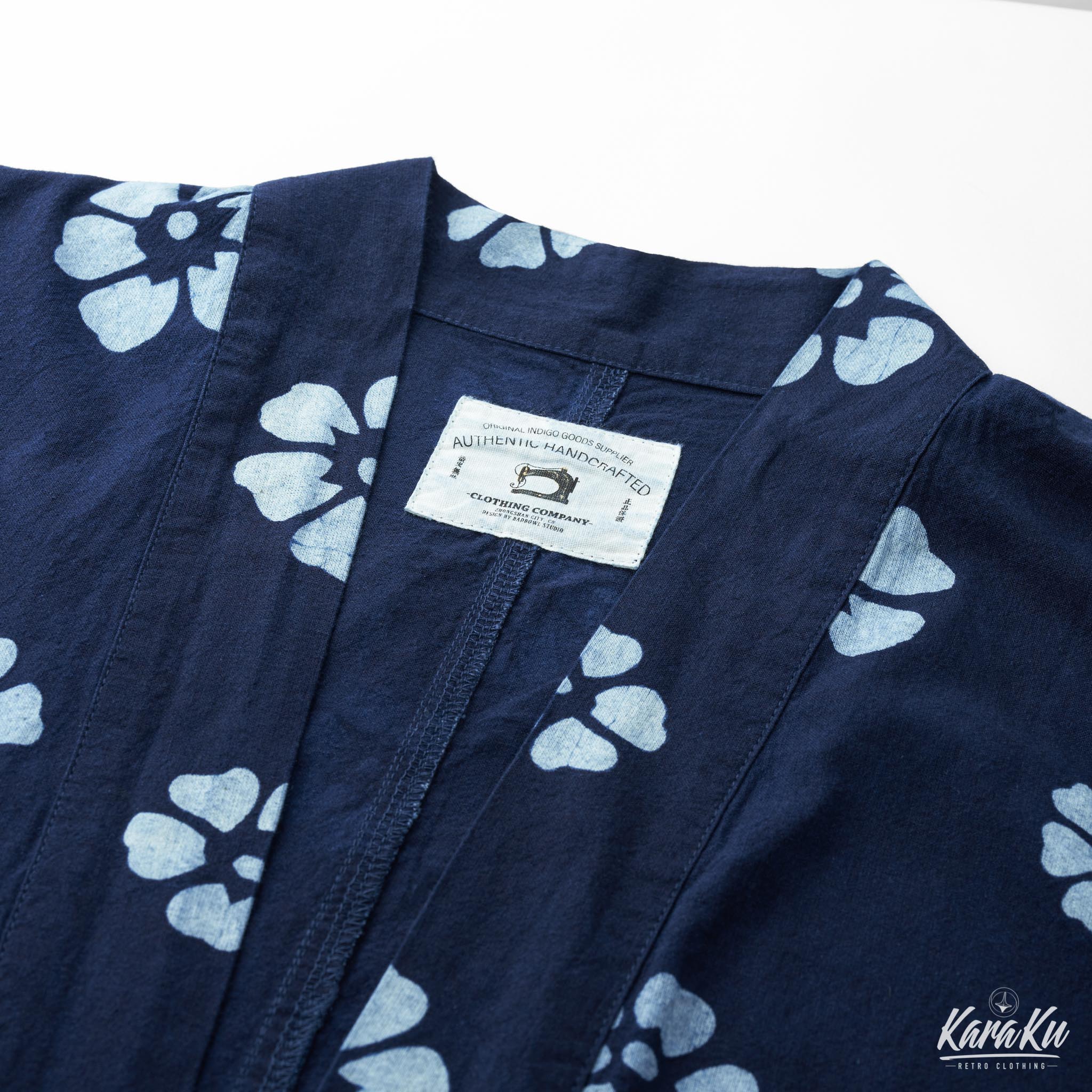 Vintage White Plum Print Cardigan
