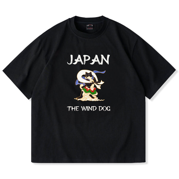 Kuroshiba Fuujin Parody Style Printed Cotton T-Shirt