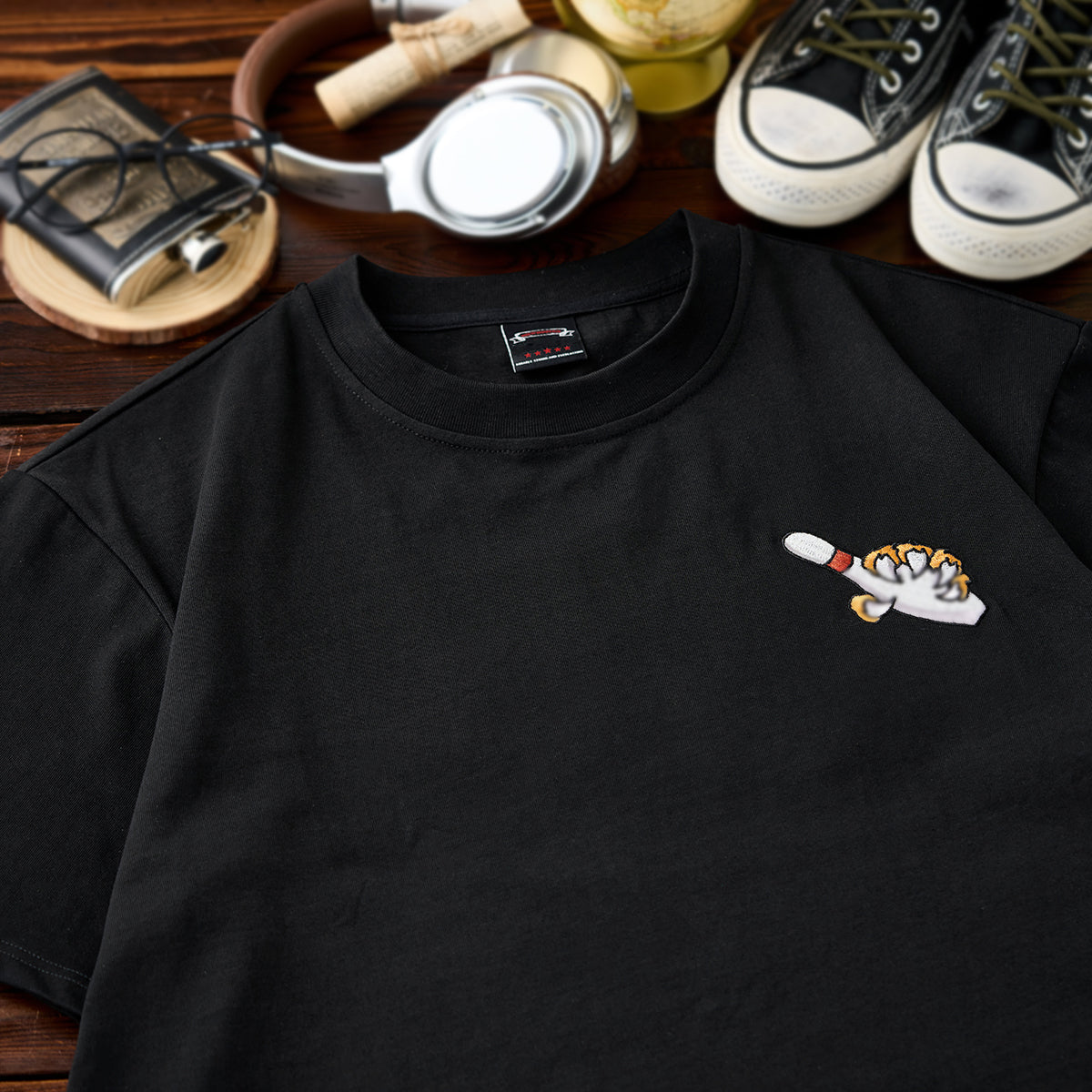 A Fusion Of Strength And Play Yokosuka Embroidered Cotton Tee