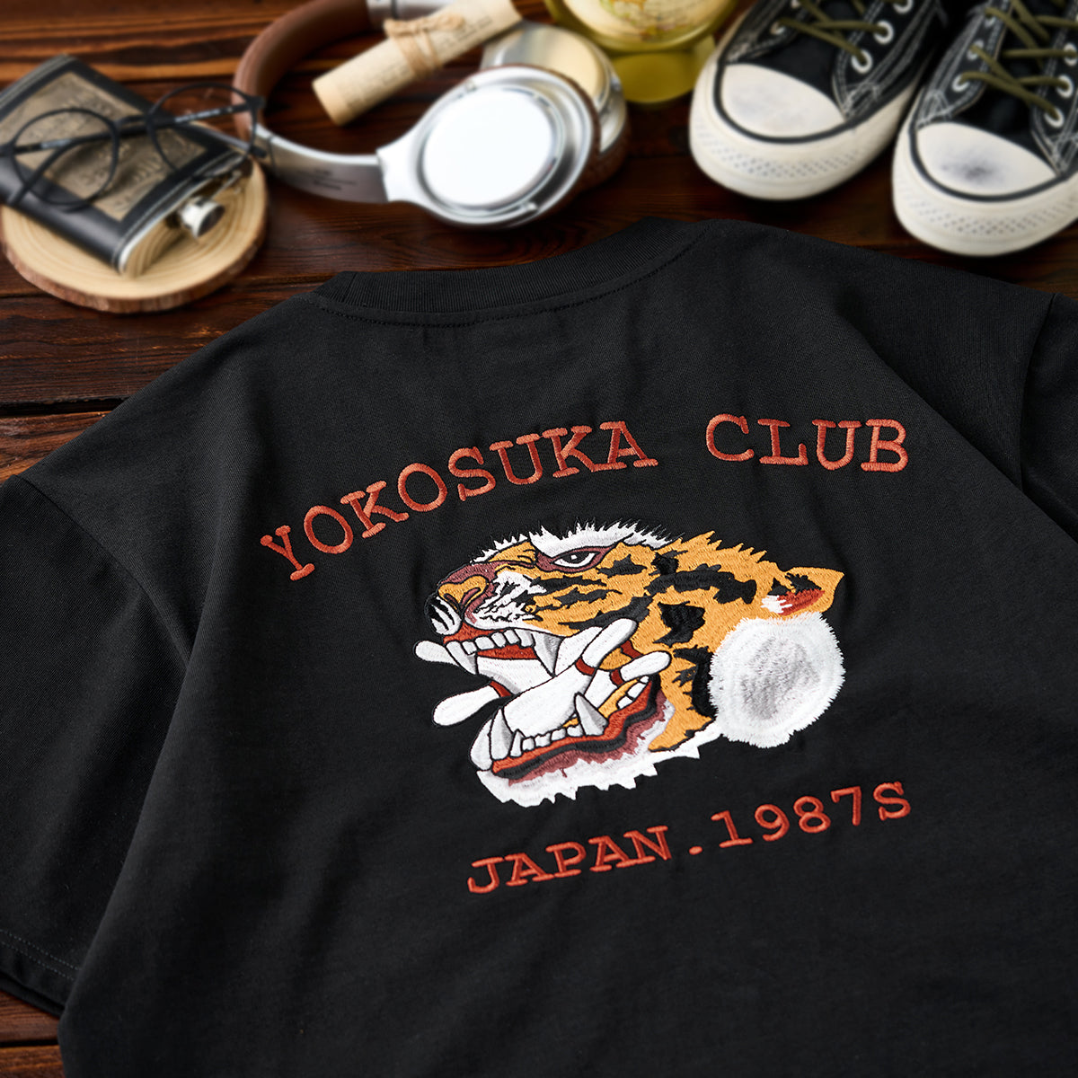 A Fusion Of Strength And Play Yokosuka Embroidered Cotton Tee