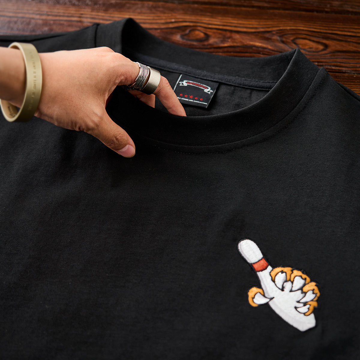 A Fusion Of Strength And Play Yokosuka Embroidered Cotton Tee