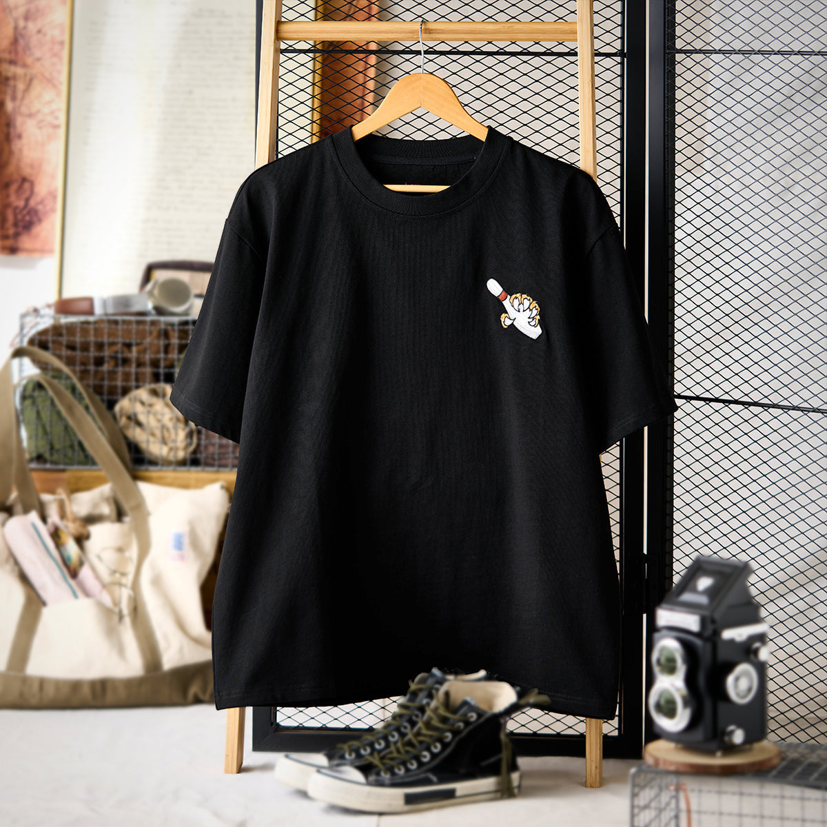 A Fusion Of Strength And Play Yokosuka Embroidered Cotton Tee