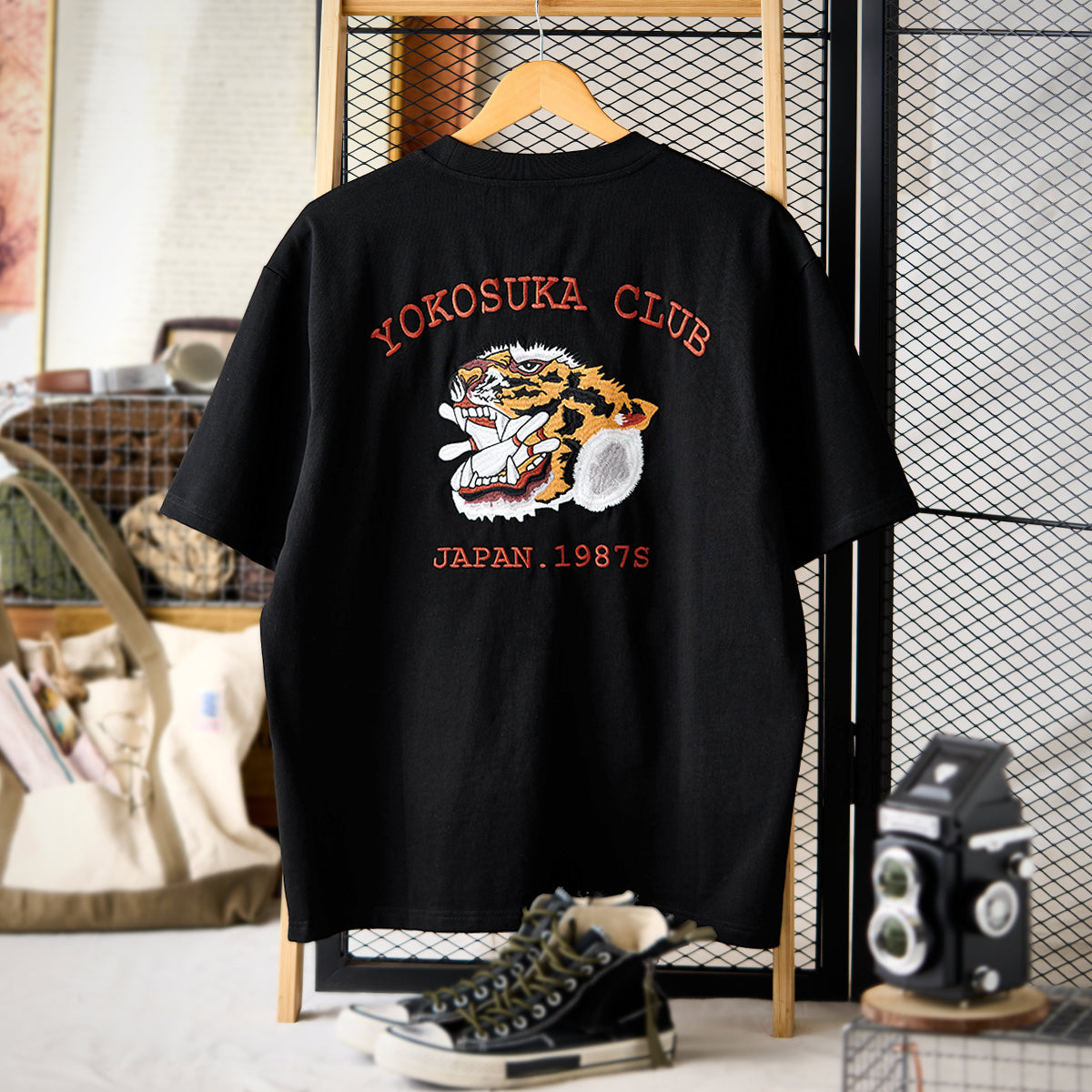 A Fusion Of Strength And Play Yokosuka Embroidered Cotton Tee