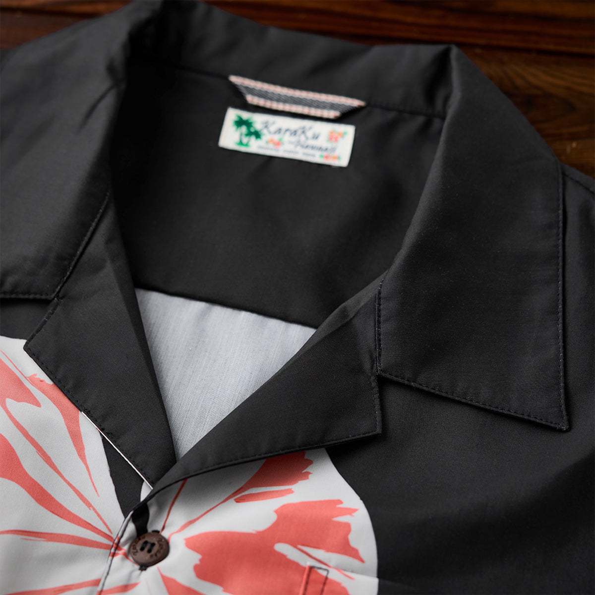 Cat Hiding In The Shade Digital Print Open Collar Shirt