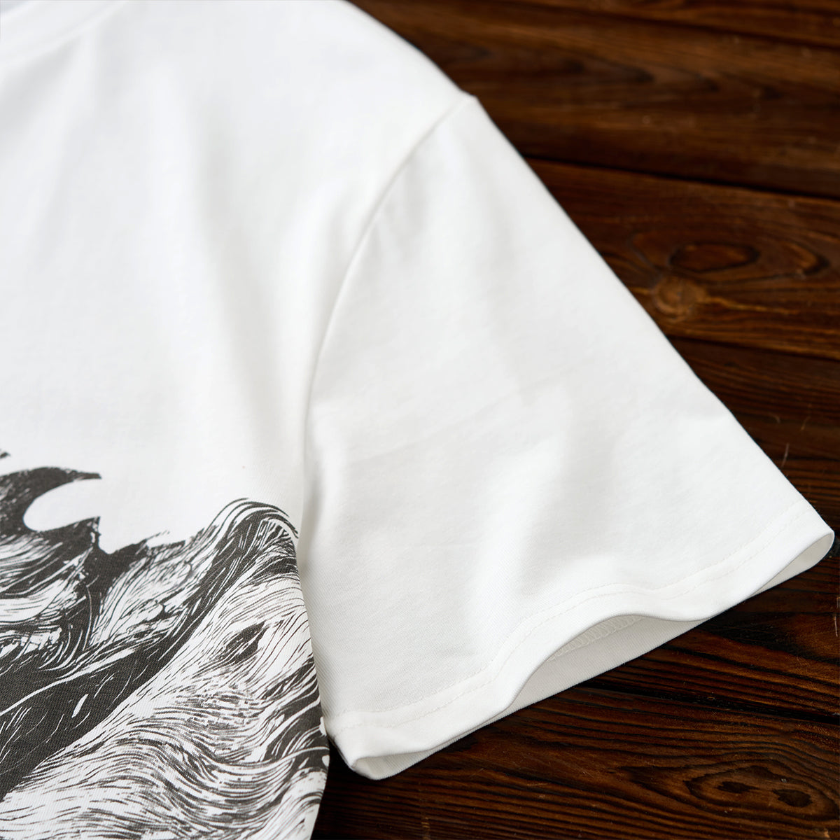 Folklore Bakeneko Ukiyo-E Style Printed Cotton Tee