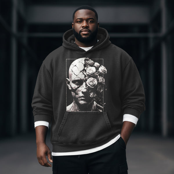 Bones and Flowers Washed Hooded Sweatshirt