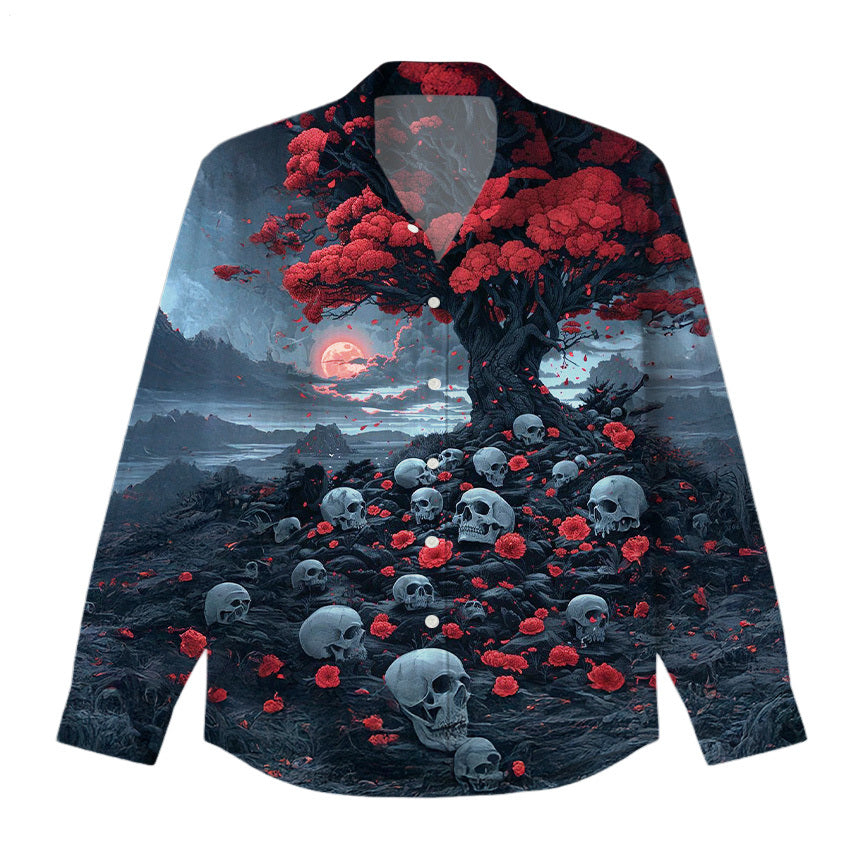 Dark Anime Men's Long-Sleeve Shirt