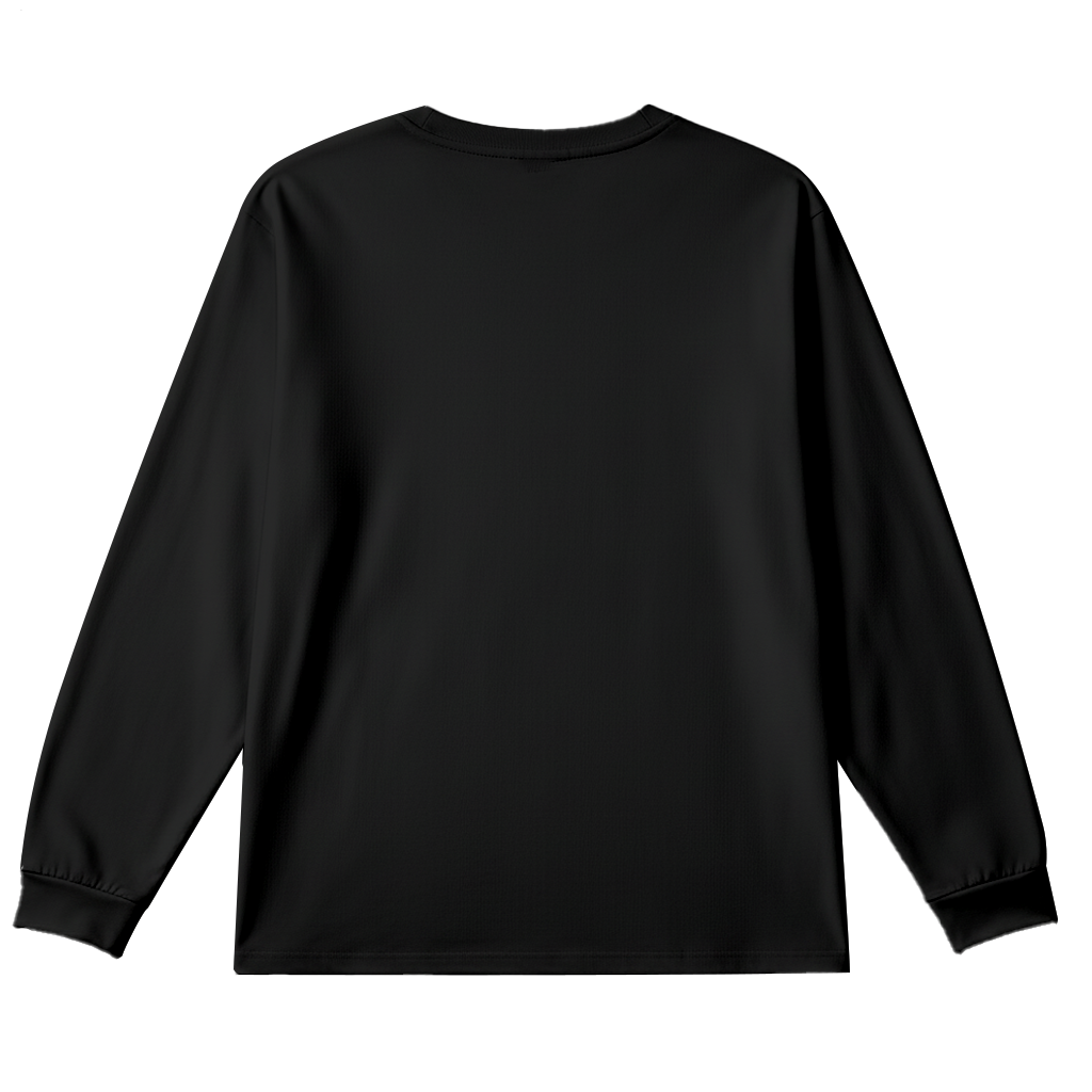 Fun Dark Skull Plus Size Men's Long Sleeve Round Neck Top