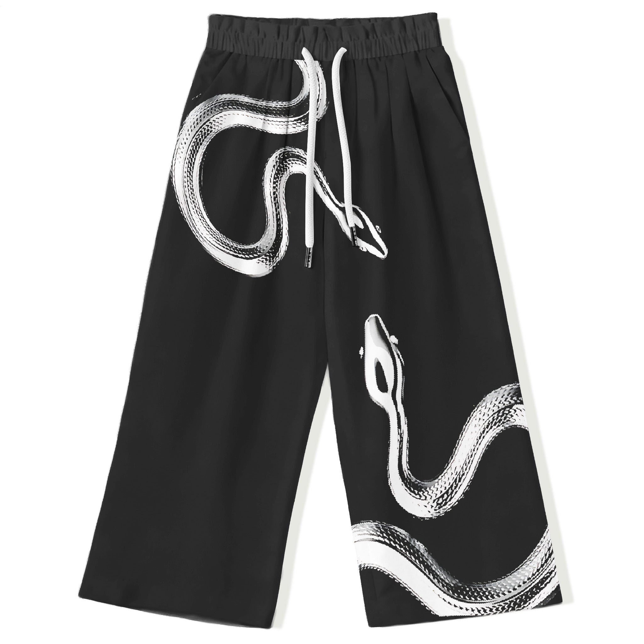 Silver Snake Invaders Large Size Men's Casual Pants