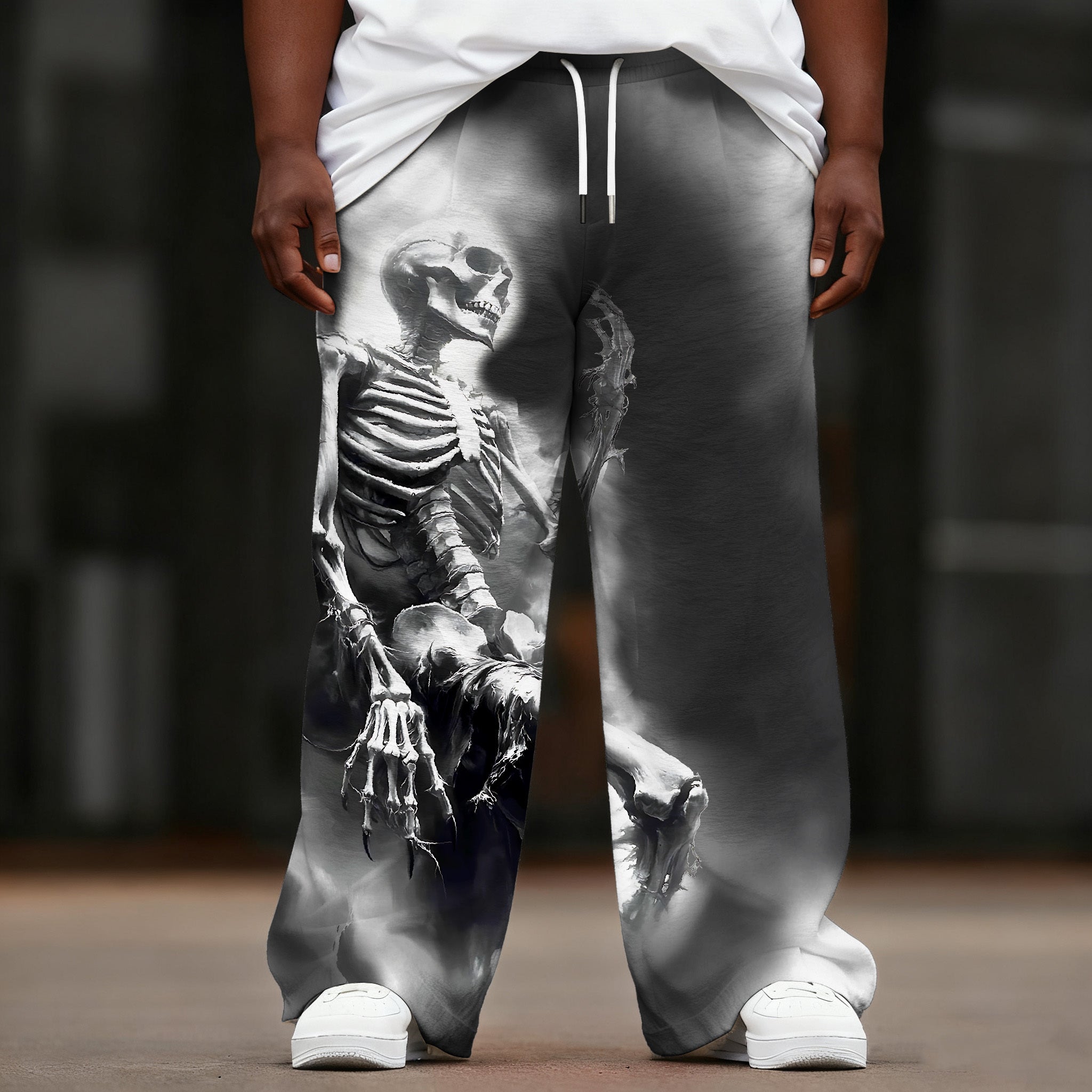 Surviving Skull Large Size Men's Casual Pants
