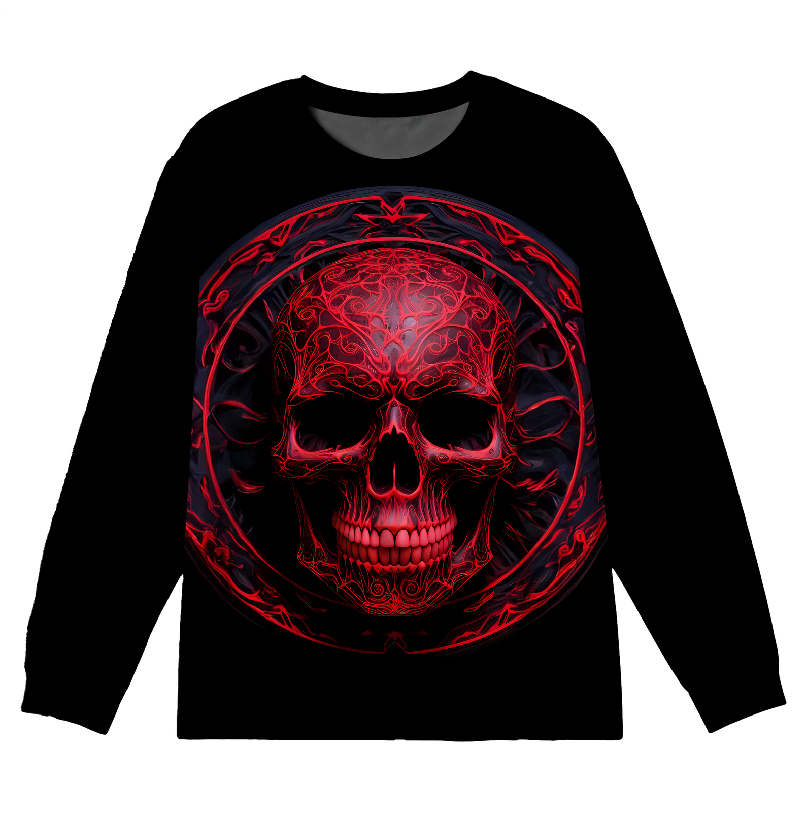 Plus Size Men's Long Sleeve Round Neck Top
