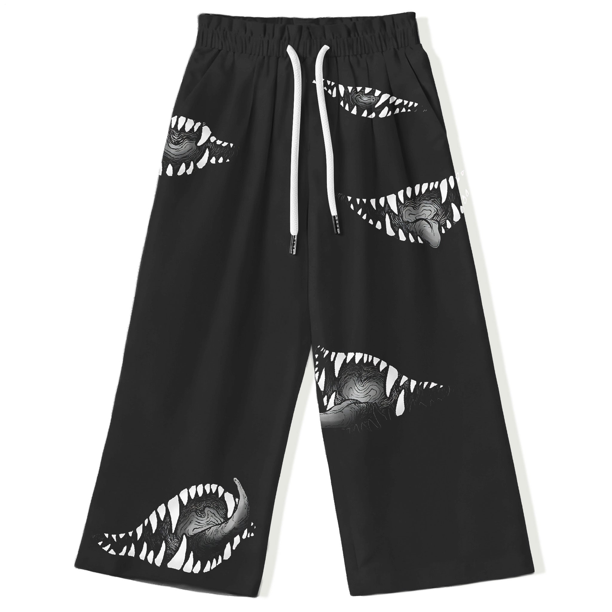 Devil's Mouth Irregular Large Size Men's Casual Pants