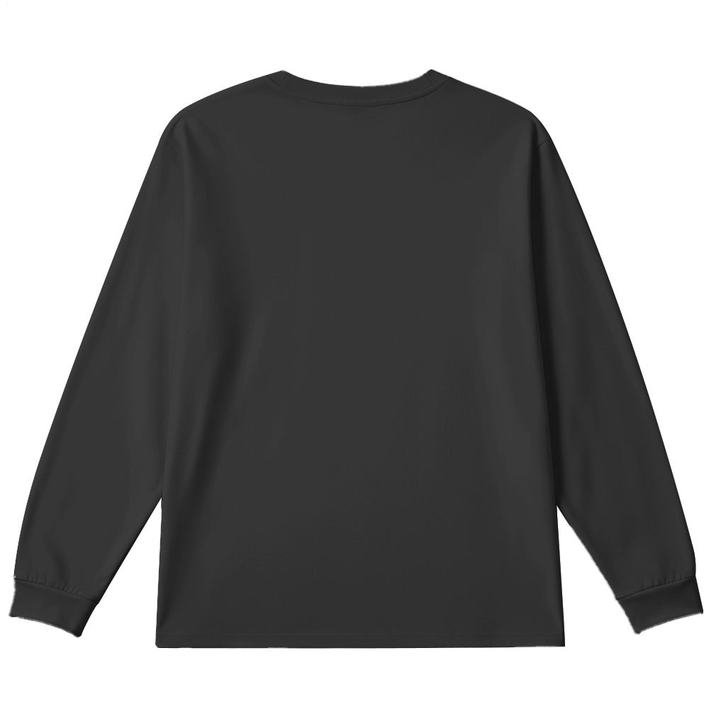 Dark Skull Plus Size Men's Long Sleeve Round Neck Top