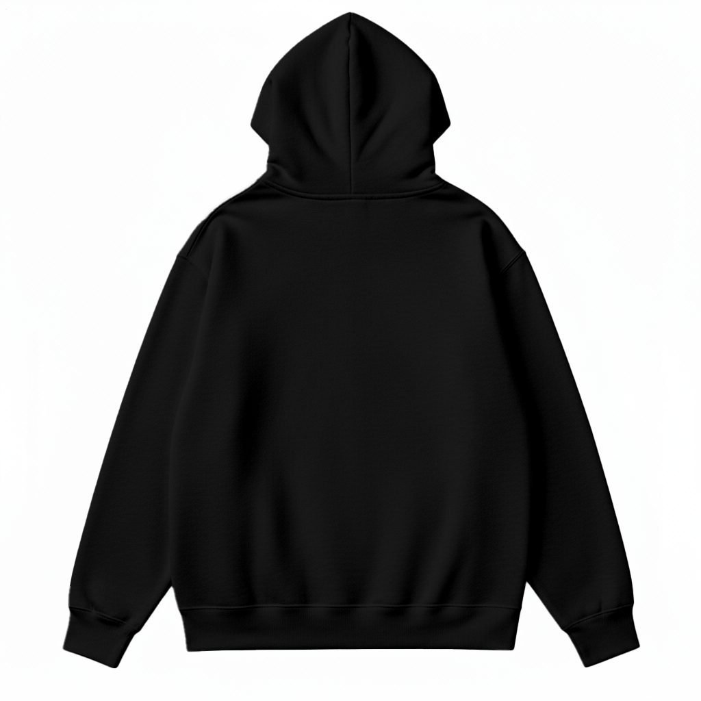 Men's Dark Skull Love Large Size Hooded Sweatshirt