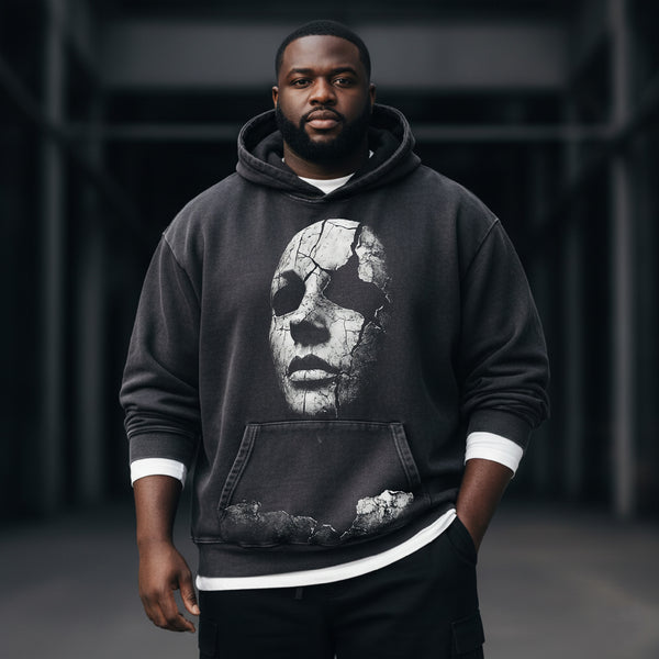 Dark Mask Washed Hooded Sweatshirt